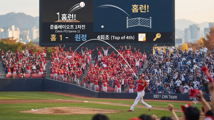 KIA 준PO 1차전 승리  김도영 멀티홈런·네일 7이닝 1실점…LG에 5대1 ....