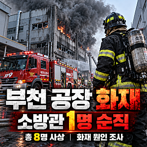 부천 공장 화재 부상 소방관 순직 원인 및 사고 경과 핵심 총정리