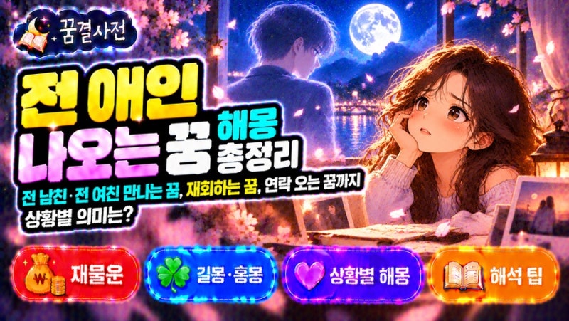 전 애인 나오는 꿈 해몽 총정리｜전 남친·전 여친 만나는 꿈, 재회하는 꿈, 연락 오는 꿈까지