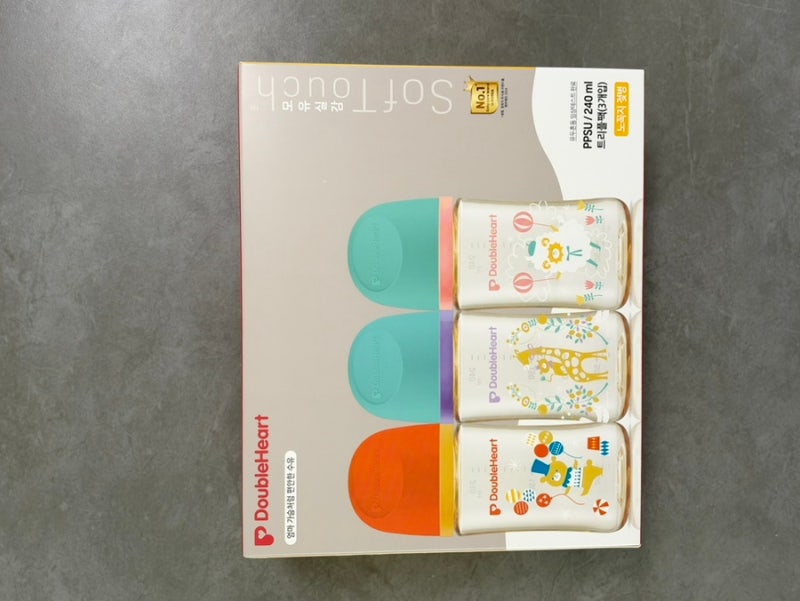 더블하트 모유실감 PPSU 젖병 240ml 솔직 후기, 젖꼭지 단계