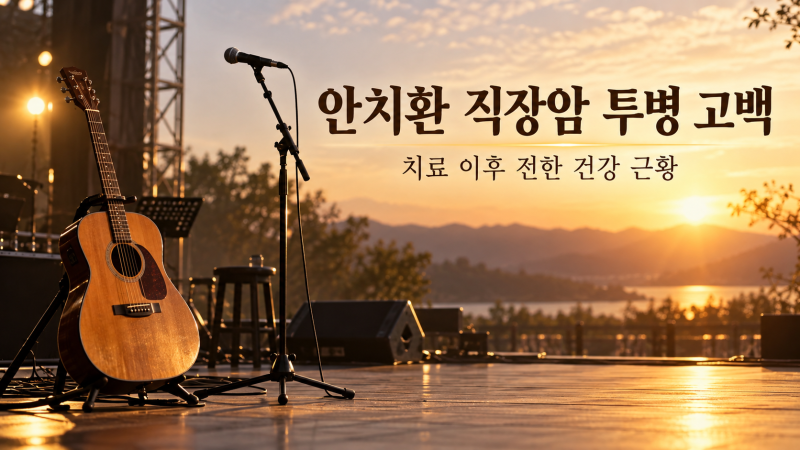 안치환 직장암 3기 투병 고백, 현재 건강 상태는?