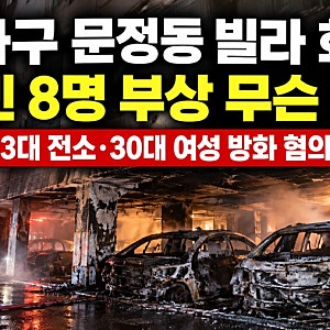 송파구 문정동 빌라 화재, 주민 8명 부상 무슨 일? 차량 3대 전소 30대 여성 방화 혐의 체포