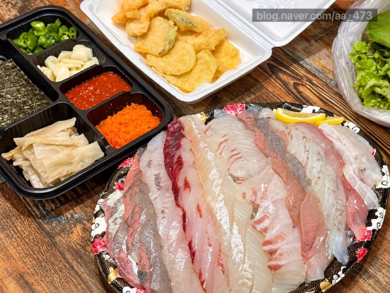 [속초 여행] 속초 회 포장맛집!! 속초바다횟집 모듬회 중자 포장 솔직 후기