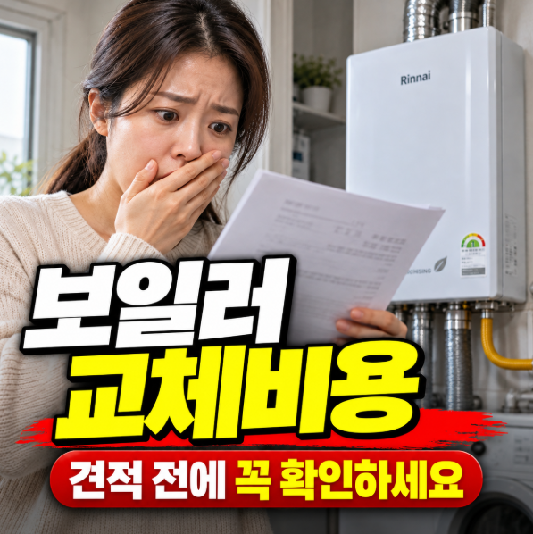 보일러 교체비용 2026년 기준, 설치비와 추가 비용 확인하기