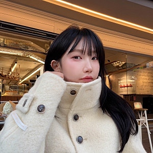 잇미샤 신예은코트 퍼넬넥 핸드메이드 하프코트 키작녀도 잘 어울려요