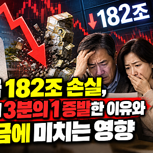 국민연금 182조 손실 충격 삼성전자 SK하이닉스에서만 131조 날아갔다 내 연금도 깎일까