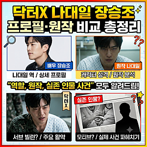 닥터X 나대일 장승조 프로필·원작 비교 총정리 | 극중 역할과 실존 인물 사건까지