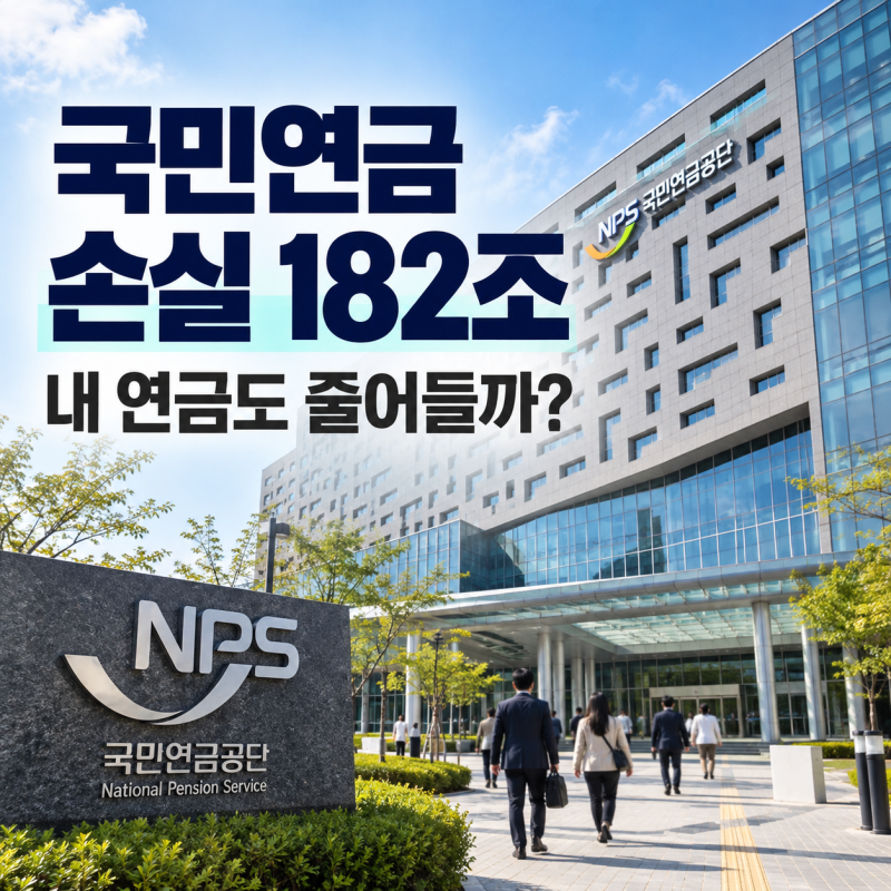 국민연금 손실 182조, 내 연금도 줄어들까? 주식 평가액 35.3% 감소