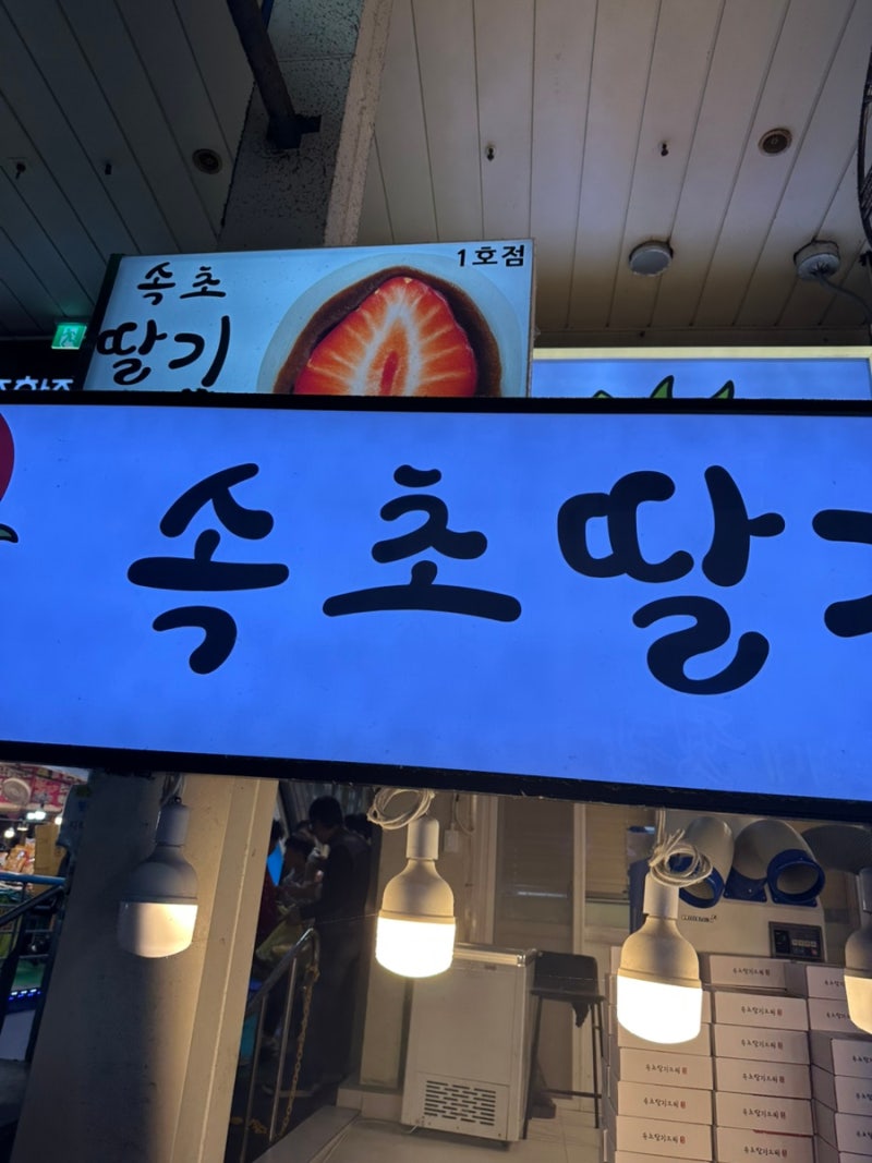 속초 중앙시장 속초딸기모찌 찹살떡 내돈내산 솔직후기