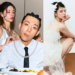 "혼전임신"인 줄 알았는데 애 아빠였다.. 오늘 결혼, 래퍼 양홍원 신부의 웨딩드레스