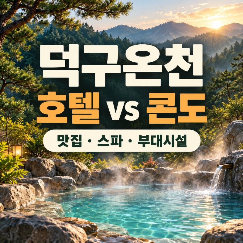 덕구온천 리조트 호텔·콘도 차이와 맛집, 스파 시설 정리
