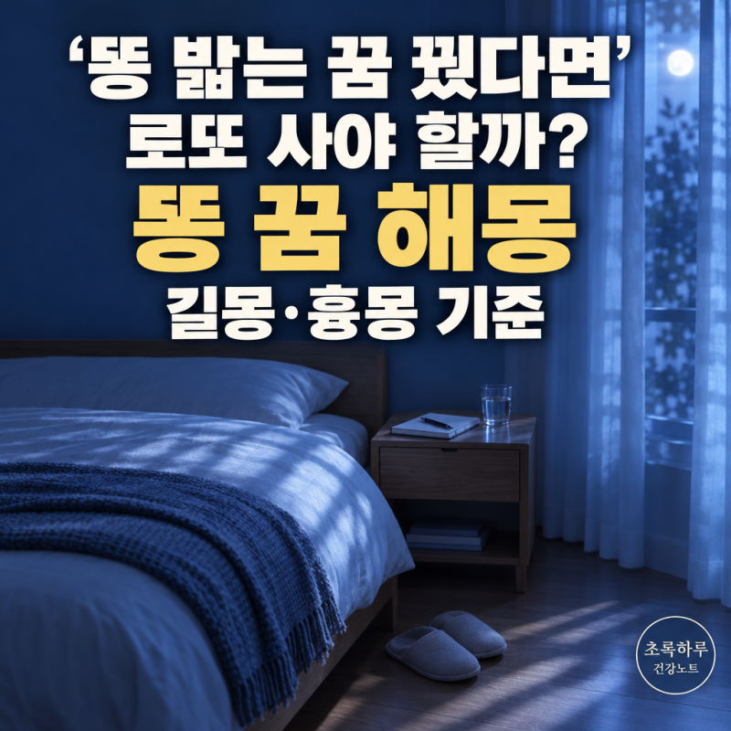 똥 꿈 해몽, 꿈에서 똥 밟고 "로또 사야 하나" 싶었다면.. 길몽·흉몽 가르는 기준