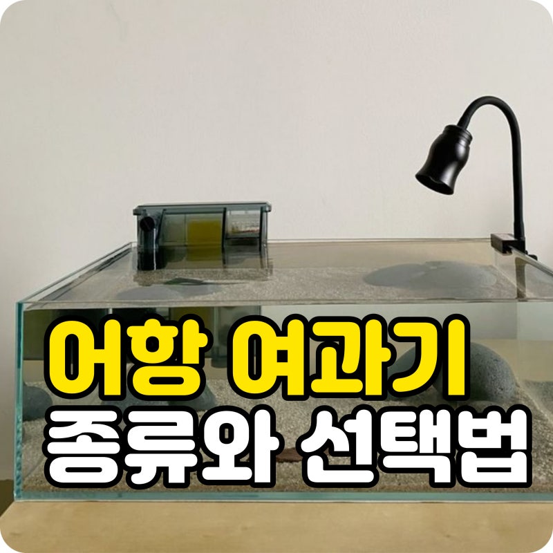 어항여과기 종류와 선택법, 측면 스펀지 걸이식 외부 저면 상면 여과기 비교