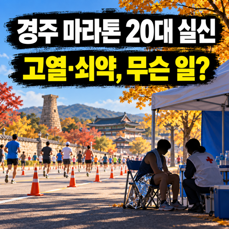 경주 마라톤 20대 실신…성동동서 고열·전신 쇠약, 병원 치료 후 퇴원