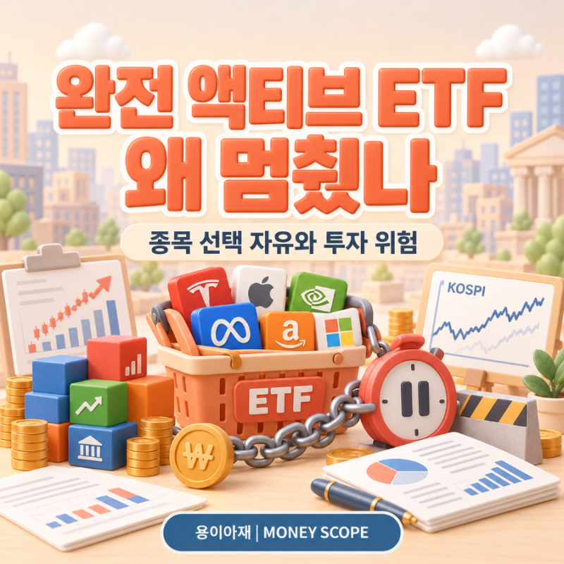 완전 액티브 ETF 도입 지연, 0.7 규제가 투자자에게 뜻하는 것
