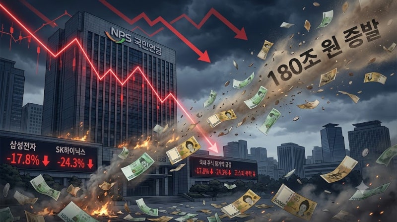 "석 달 만에 182조 증발 실화?" 국민연금도 못 버틴 반도체 대학살, 내 계좌는 어쩌나