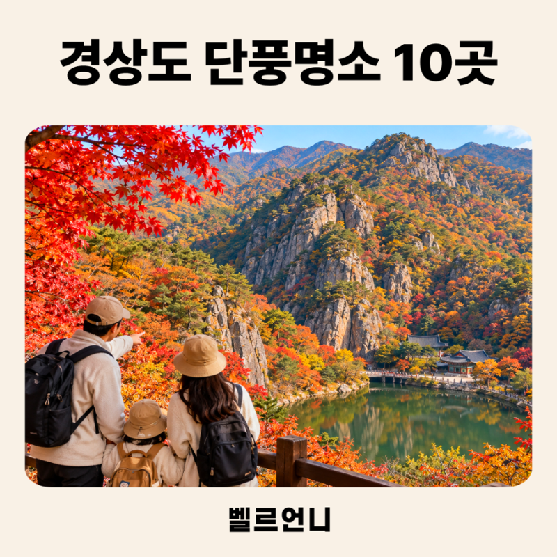 경상도 단풍 명소 BEST 10 가볼만한곳, “아이와 등산 안해도 돼요!”