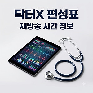 닥터x 재방송 편성표 채널별 시간 및 날짜별 일정 완벽 정리