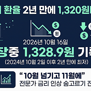 원달러 환율 하락 이유 및 달러예금 전망 | 2년 만에 1,320원대 진입! 지금 1,000만 원 넣으면 1년....
