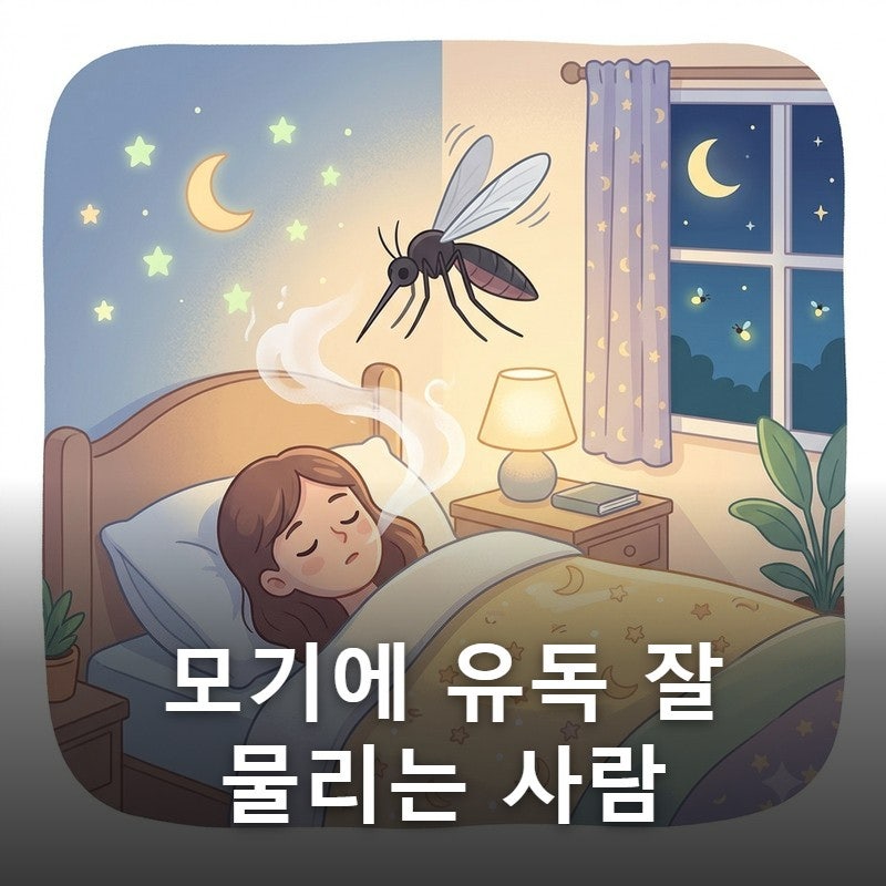 모기에 유독 잘 물리는 사람, 이유가 따로 있어요