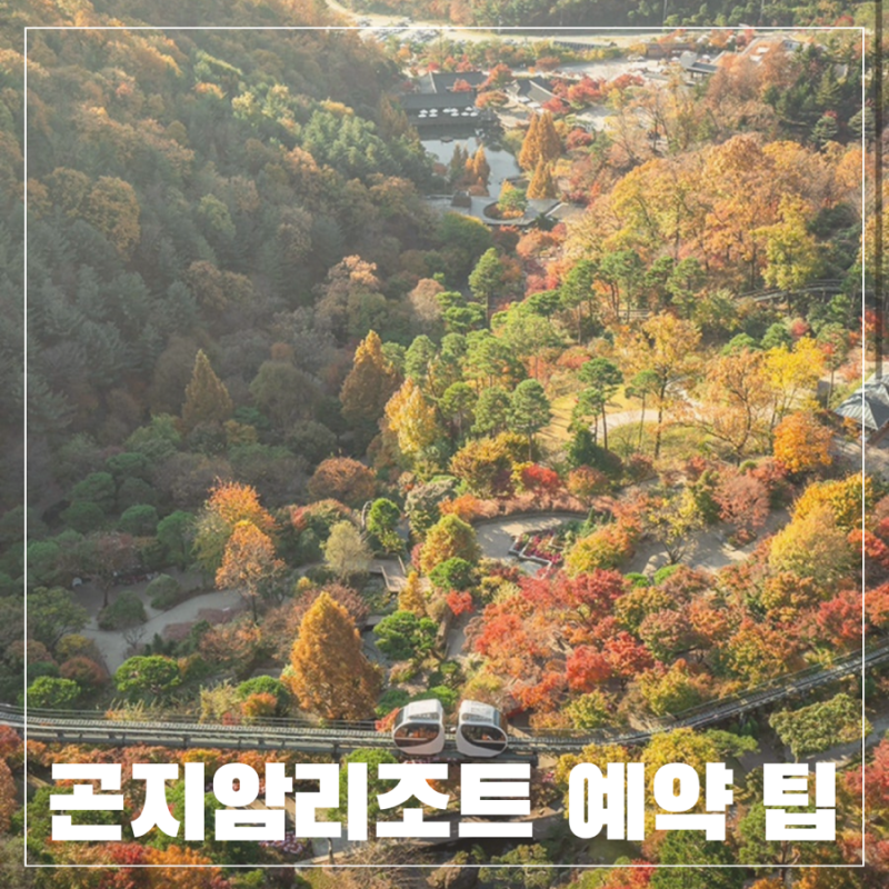단풍여행 숙소 추천 화담숲 곤지암리조트 예약 할인 방법 팁