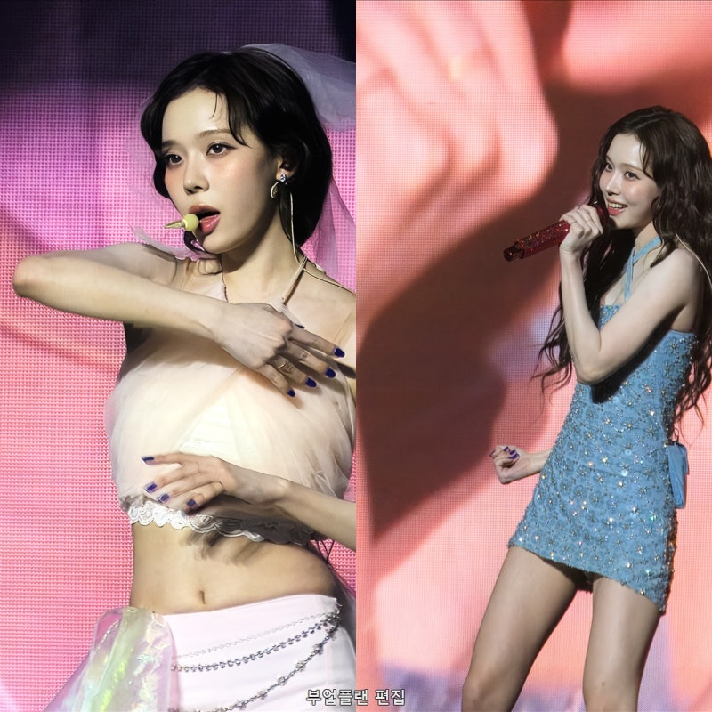 같은 무대 맞아? 에스파 켄트 사진의 화이트·블루·핑크 차이