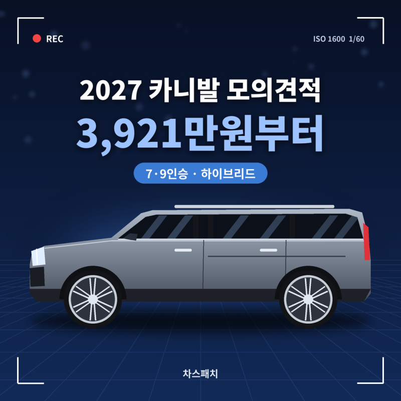 2027 카니발 모의견적, 실구매가·7인승 9인승 차이·카니발 하이브리드 본전