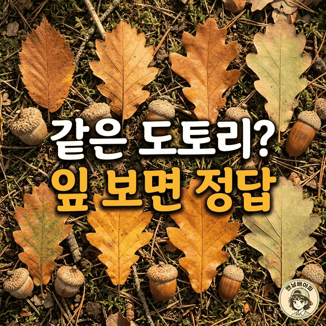 “같은 줄 알았는데…” 도토리 상수리, 잎 모양으로 구별하는 법