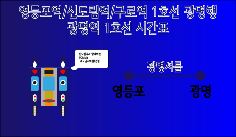 1호선 광명행, 광명역 전철 시간표