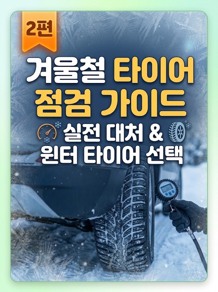 [겨울철 타이어 관리 2편: 윈터 타이어 교체 시기와 경고등 리셋 방법]