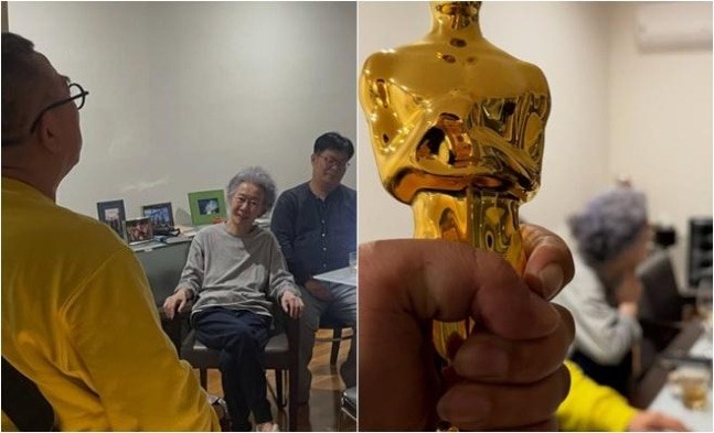 <b>윤여정</b> 자택 <b>팔순</b> 잔치.. 지인들과 함께한 특별한 날의 모습은?
