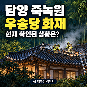 담양 죽녹원 우송당 화재, 대나무숲은 괜찮을까?