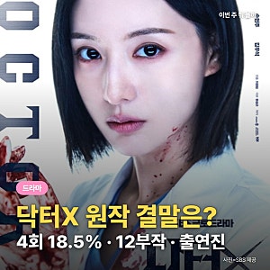 닥터X 원작 결말은? "실패하지 않으니까요" 4회 시청률 18.5% · 몇부작 · 출연진 정리