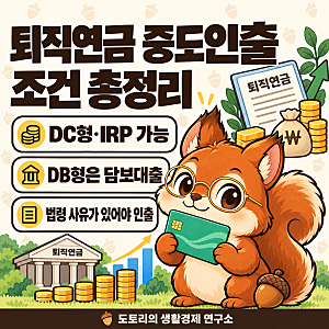 퇴직연금 중도인출 조건, DC형·IRP 사유와 DB형 담보대출·세금 총정리
