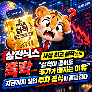 삼전닉스 사상 최고 실적에도 폭락…“실적이 좋아도 주가가 빠지는 이유”, 지금까지 알던 ....