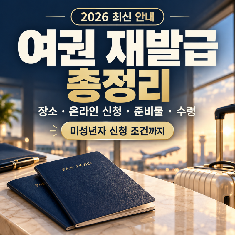 여권 재발급 2026 온라인 신청 준비물 수수료 수령까지 총정리