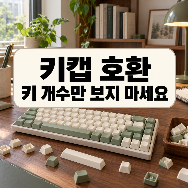키캡 호환, 키 개수만 맞추면 될까요? 교체 전 확인할 4가지