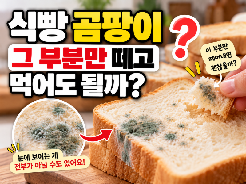 식빵 곰팡이, 그 부분만 떼고 먹어도 될까? 올바른 빵 보관법
