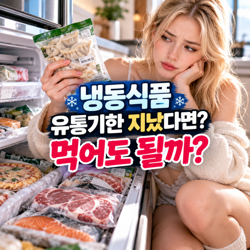 냉동식품 유통기한 지났는데 먹어도 될까? 만두·고기·생선 소비기한과 보관법