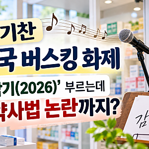 이기찬 약국 버스킹 화제｜'감기(2026)' 부르는데 약사법 논란까지?