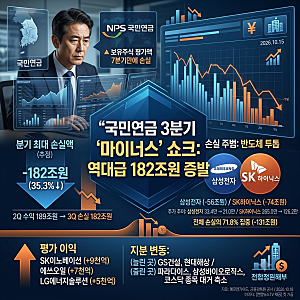 국민연금 3분기 주식 182조원 증발 역대급 손실, 삼성전자·SK하이닉스 폭락 충격 여파와 향후 ....