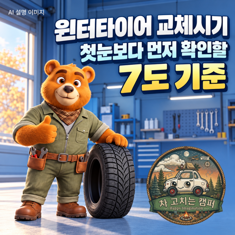 윈터타이어 교체시기, 첫눈보다 먼저 확인할 7도 기준