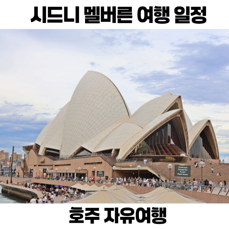 호주 여행 9박10일 시드니 멜버른 자유여행 아이랑 일정 투어
