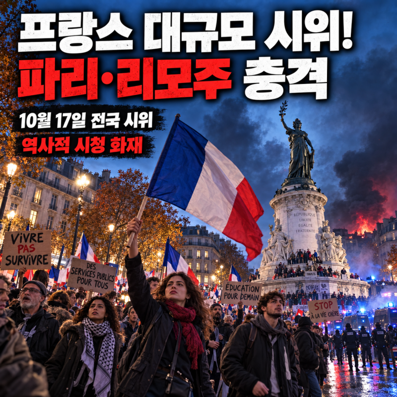 프랑스 시위 폭동 확산! 파리·리모주에서 무슨 일이 벌어졌나?