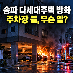 송파 다세대주택 방화 사건…문정동 빌라 주차장 화재로 8명 경상, 불 낸 혐의 30대 여성 체포