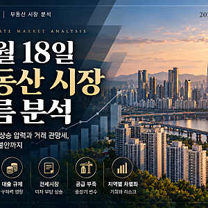10월 18일 부동산 시장 흐름 분석｜서울 집값 상승 압력과 거래 관망세, 전세시장 불안까지