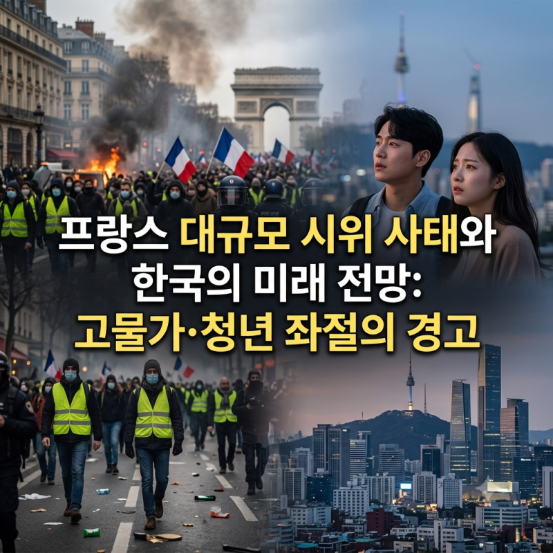 프랑스 대규모 시위 사태와 한국의 미래 전망: 고물가·청년 좌절의 경고