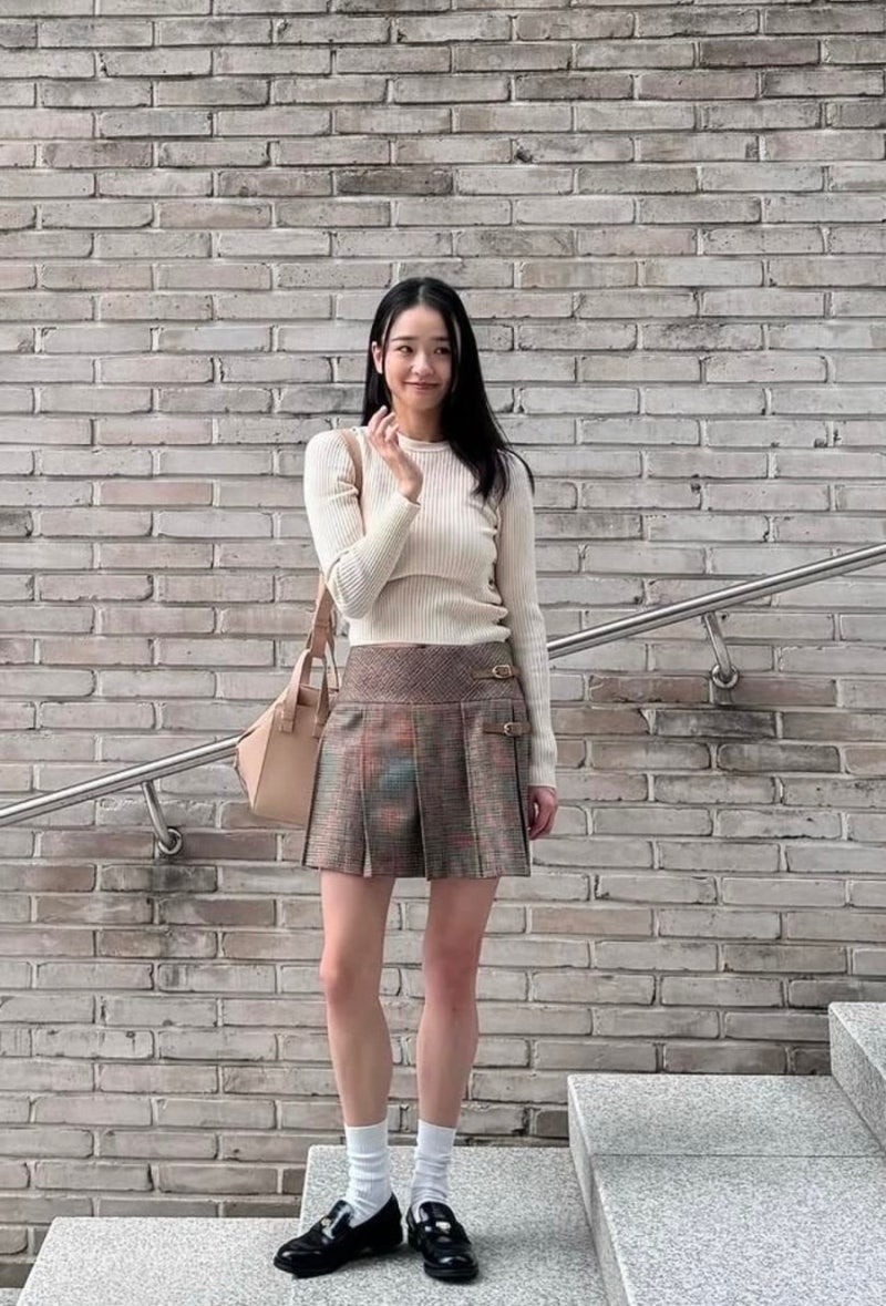 손연재 가을 코디 모음, 니트 가디건부터 미니스커트까지 예쁜 사복 패션