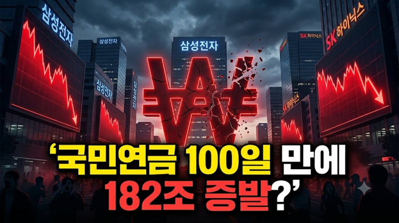 [파장] 국민연금 보유주식 100일 만에 182조 증발… 내 연금 정말 괜찮을까?