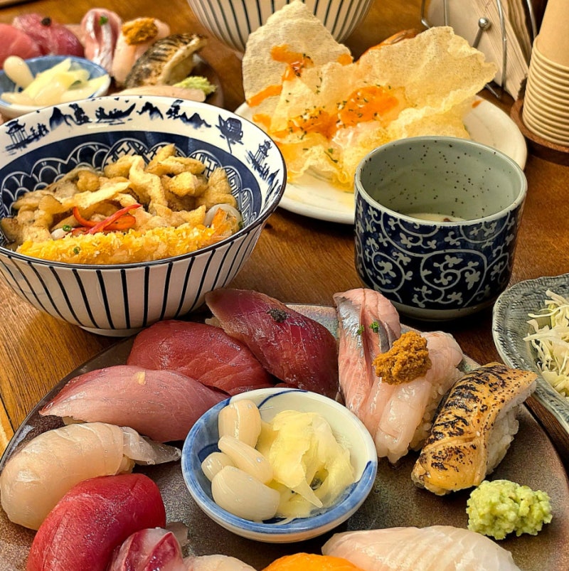 [대구/신천동] 동대구역 구성 좋은 신상 판초밥 맛집 12종 판초밥에 눈꽃새우튀김....